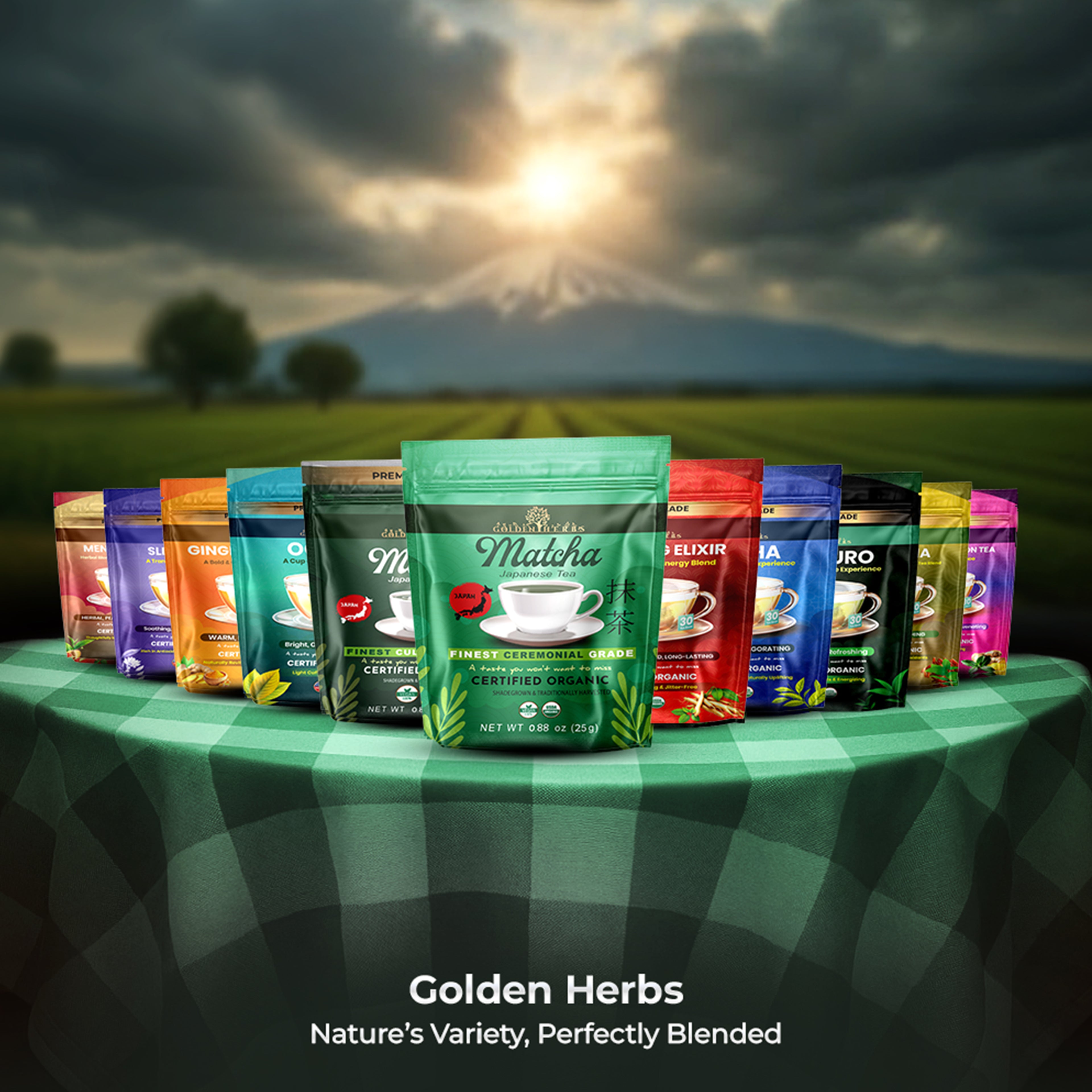 Golden Herbs USDA Organic Japanese Ceremonial Matcha Green Tea Powder – Premium Grade – Packed in USA