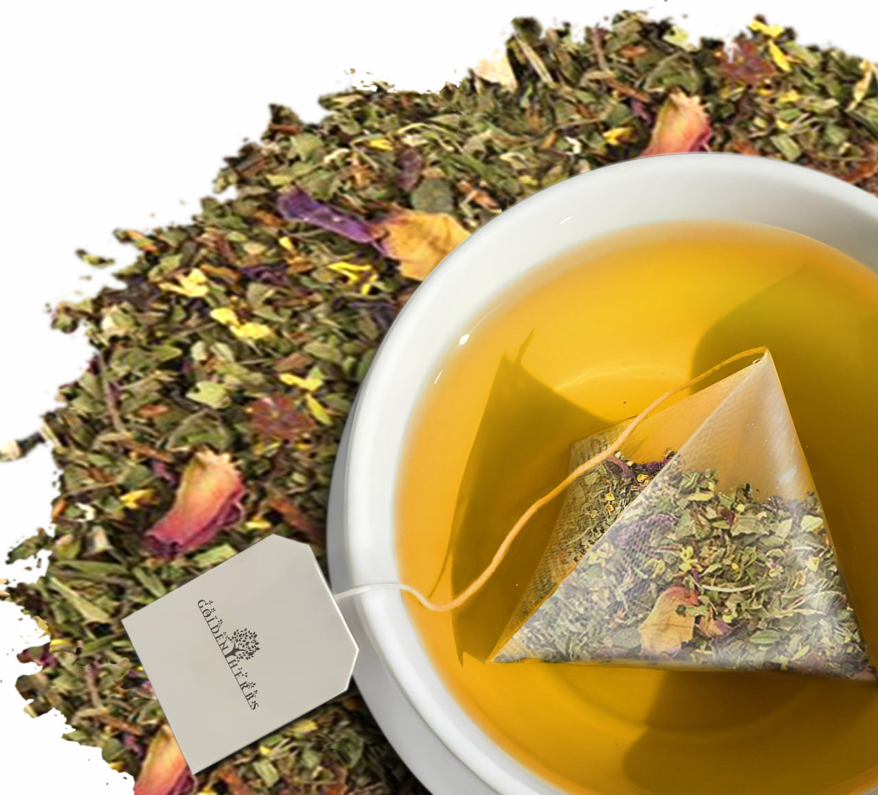 Golden Herbs USDA Organic Cleanse & Digestion Herbal Tea – Natural Detox & Gut Support – 30 Tea Bags – Caffeine-Free – Packed in USA