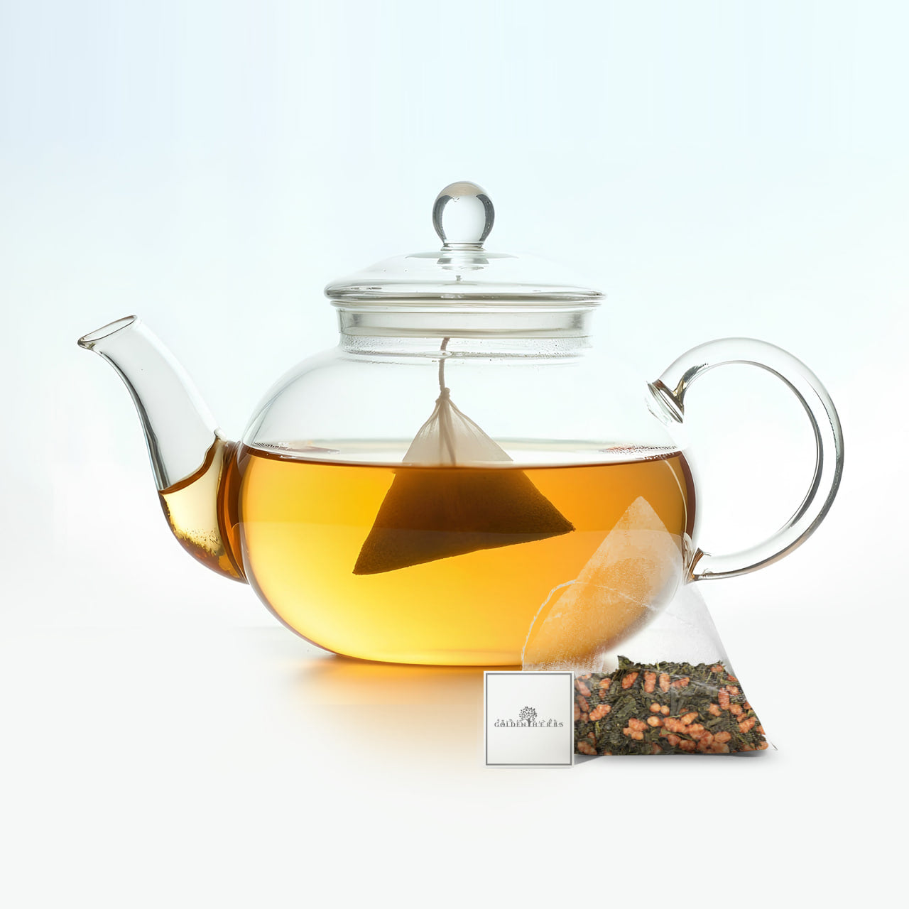 Golden Herbs USDA Organic Japanese Genmaicha Green Tea – Premium Roasted Brown Rice Blend – Nutty Flavor – 30 Tea Bags – Packed in USA