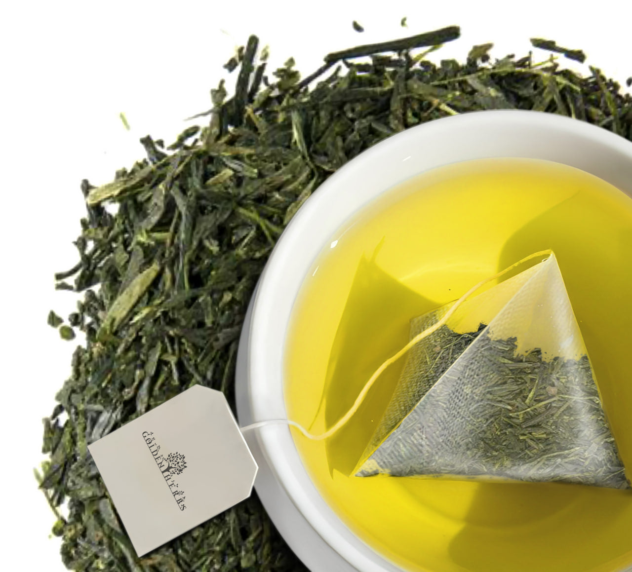 Golden Herbs USDA Organic Japanese Gyokuro Green Tea – Premium Shade-Grown Leaves – Rich Umami Flavor – 30 Tea Bags – Packed in USA