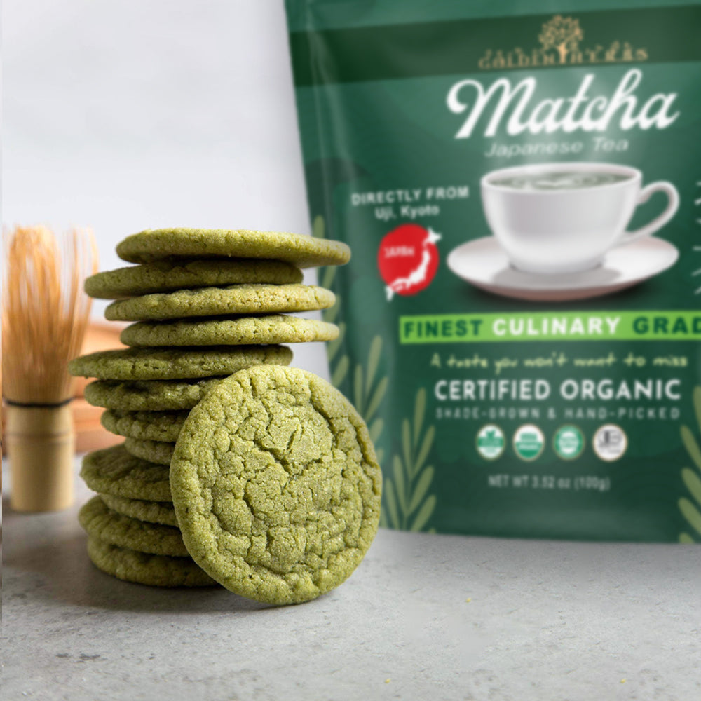 Golden Herbs Organic Japanese Culinary Grade Matcha Tea - Pouch Bag