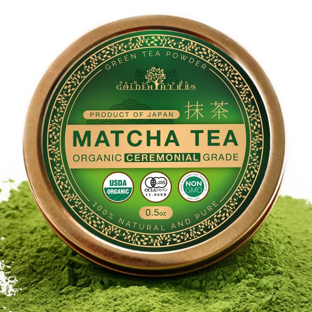 Golden Herbs Organic Japanese Ceremonial Grade Matcha Tea
