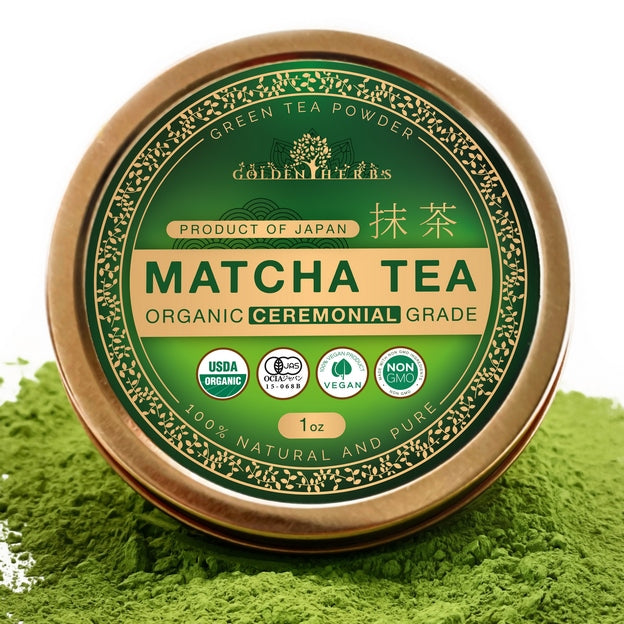 Golden Herbs Organic Japanese Ceremonial Grade Matcha Tea